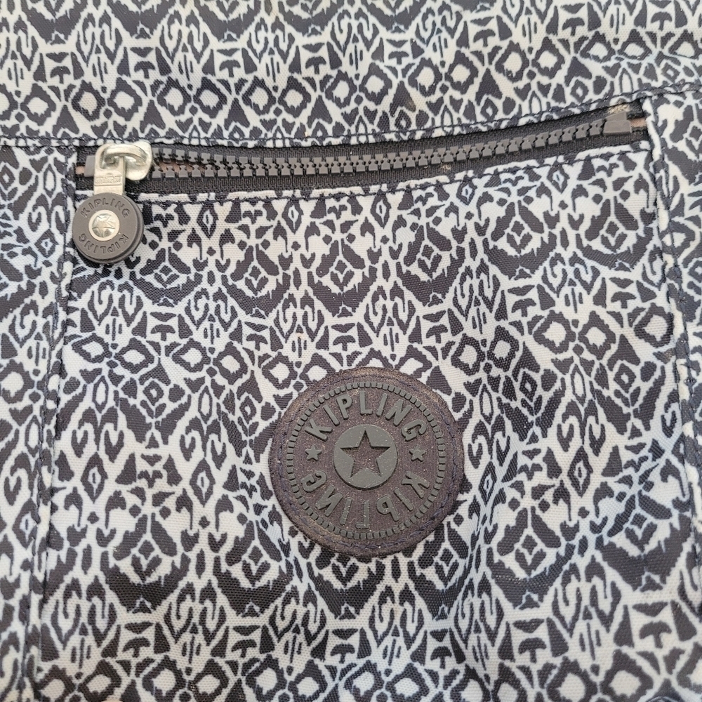 Kipling Navy Blue Patterned Shoulder Strap Bag - image 6